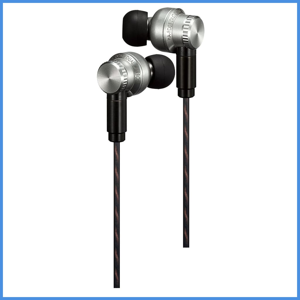 JVC HA-FD01 Hi-Res Stainless-Steel D3 Driver Earphone with 3.5mm MMCX  High-Grade Grooved Cable