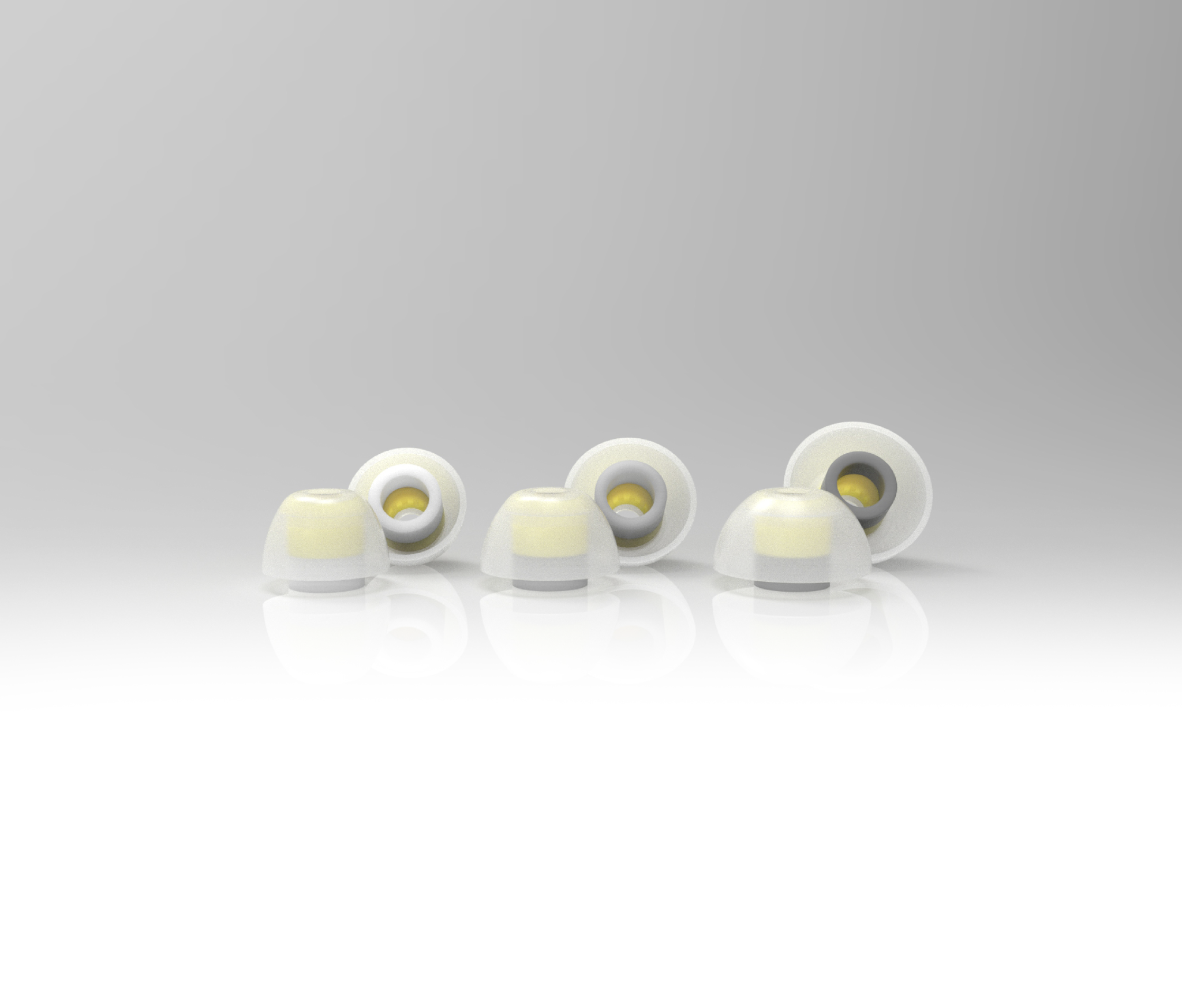 LEPIC Nuon Spatial Acoustic Silicon Eartips Clear and Boost Options