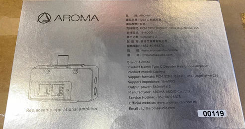 AROMA Audio XuanWu Portable DAC with Op-AMP for Type-C with 3.5mm 4.4mm Plug