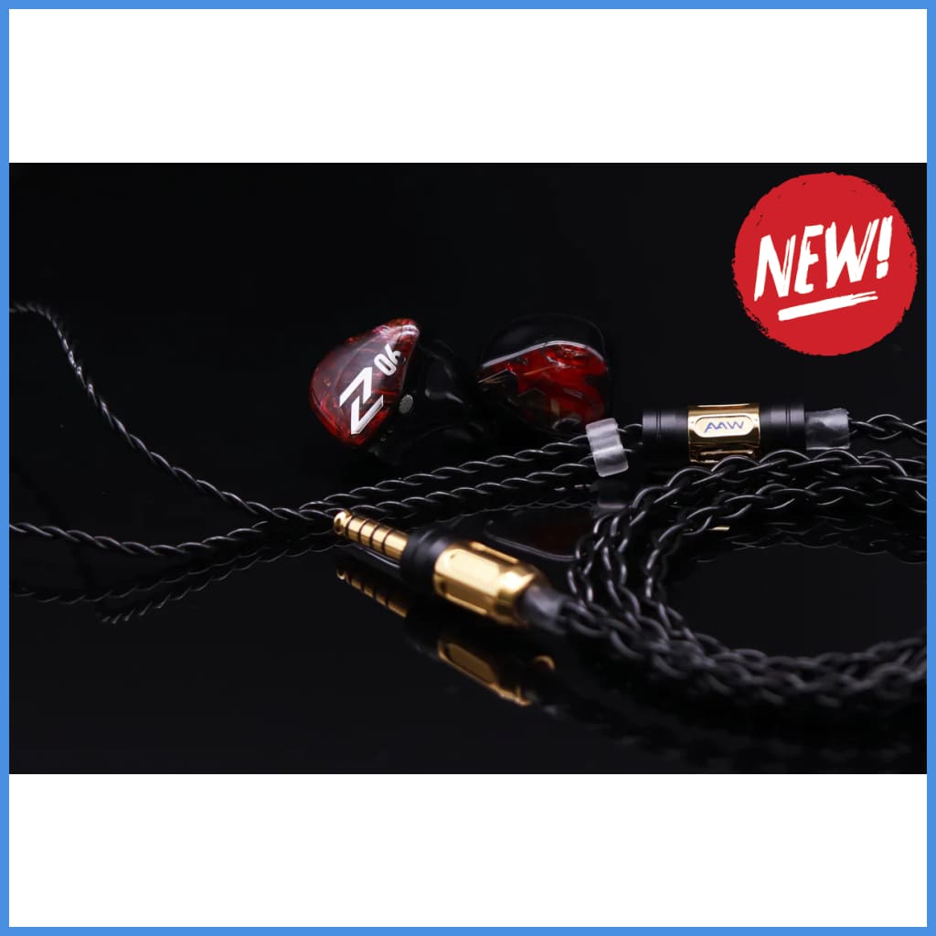 AAW Z06 Hybrid Driver In-Ear Monitor IEM Earphone 4.4mm CM