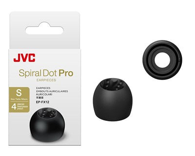 JVC Spiral Dot Pro Silicon IEM In-Ear Monitor Earphone Eartips 4 Sizes 2 Pairs